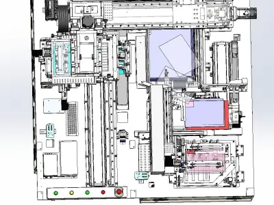 Polarizer laminating machine 3D model