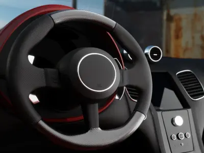 Generic Car Interior 3D model