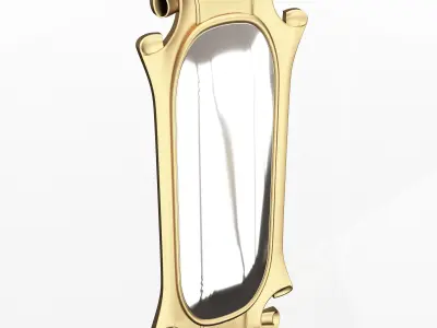 Carved Classic Mirror 04 Low-poly 3D model