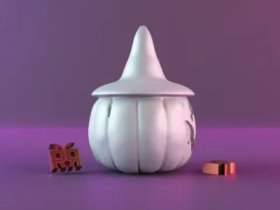Halloween pumpkin decor 3D print model get