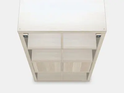 KALLAX Shelving unit with doors 5 Low-poly 3D model