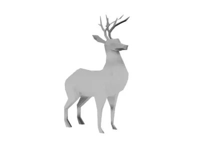 Lowpoly Deer Low-poly 3D model