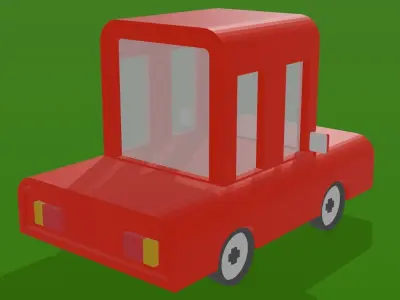 Car cartoon Game Low-poly 3D model