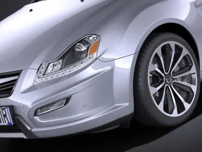 Generic Average Hatchback 2015 VRAY 3D model