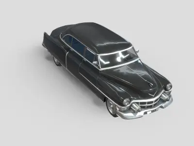 Cadillac 75 Sedan 1953 Free low-poly 3D model