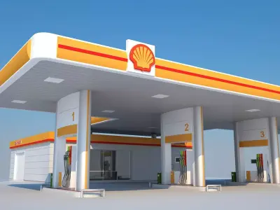 Petrol Station 3D model