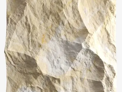 367-RockPanel piece of rock on wall 3D model