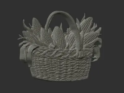 corn basket cnc 3D print model