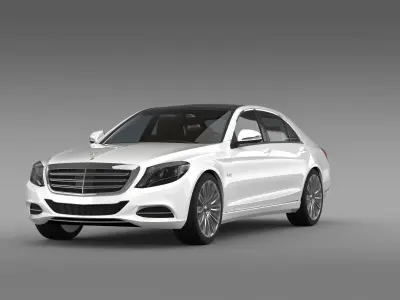 Mercedes Benz S 600 Lang V12 V222 2016 3D model