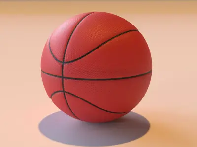 basketball Free low-poly 3D model