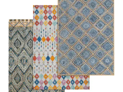 Rug Set 2041 3D model