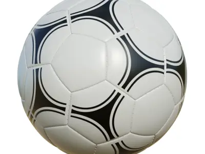 Soccer Balls Low-poly 3D model