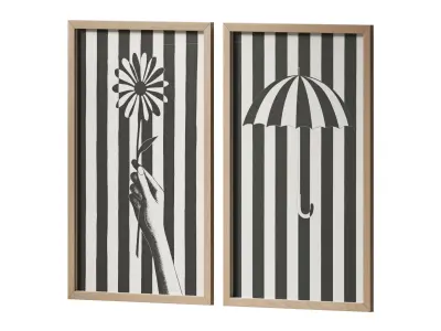 Wall Art Painting 001 3D model