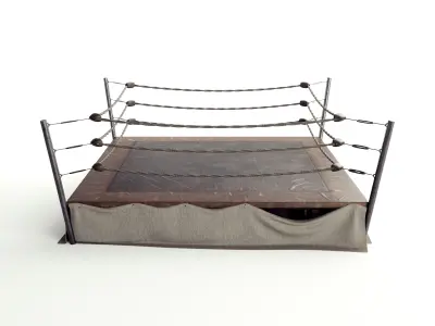 Boxing Ring Vintage Classic 3D model