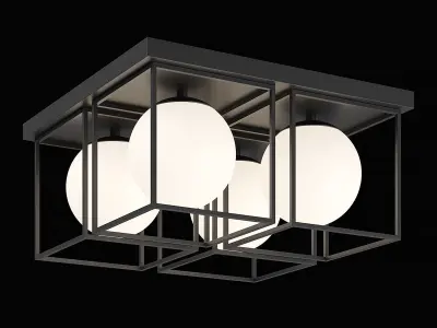 732147 Gabbia Lightstar Ceiling Lamp 3D model