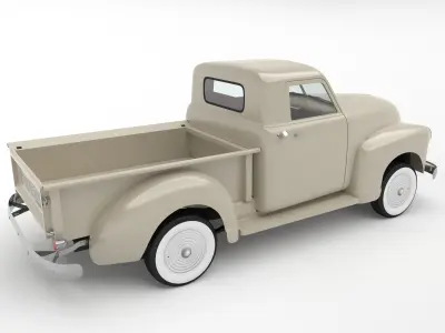 Chevy pick-up style 50s 3D model