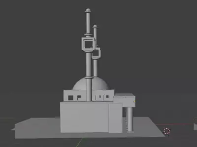 A Mosque in the Middle East 3D model