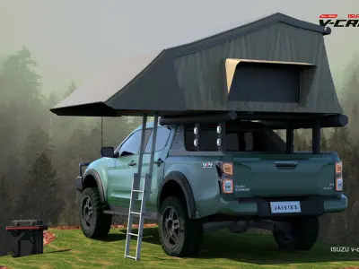 ISUZU V-CROS 4x4 2020 Low-poly 3D model