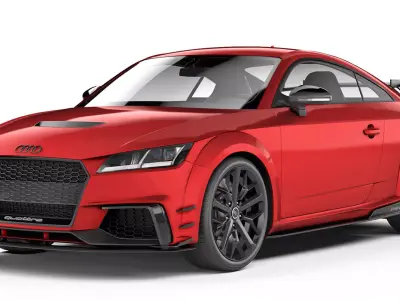 Audi TT RS performance parts 2017 3D model