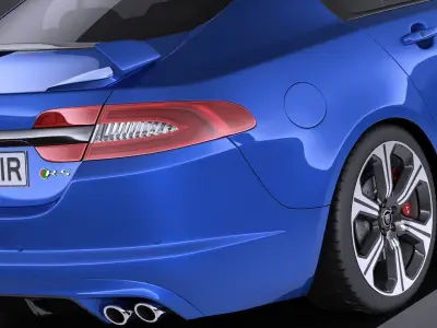 Jaguar XFR-S 2016 VRAY 3D model