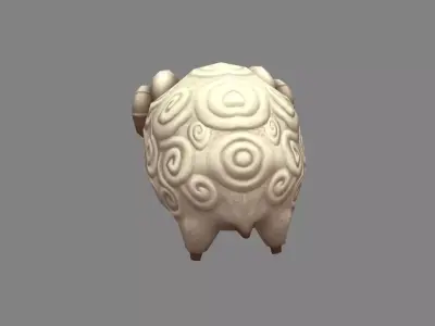 Cartoon Sheep Low-poly 3D model 4