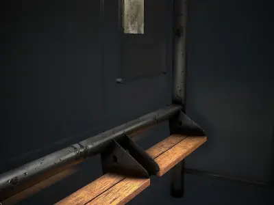 Citizen Bus Stop Low-poly 3D model