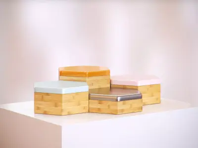 Wooden boxes HG2 3D model