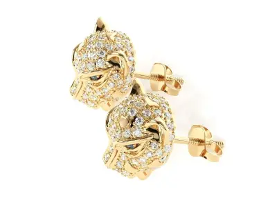 Panther earring 3D print model