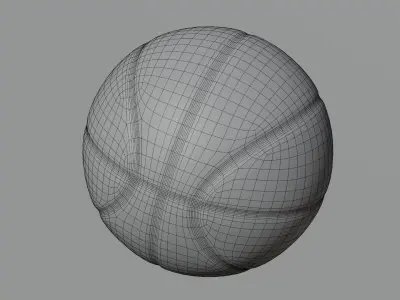 Basketball Ball Low-poly 3D model purchase