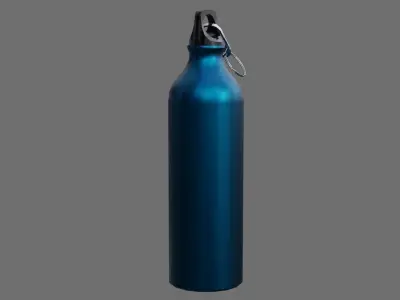Water Bottle 1A Low-poly 3D model