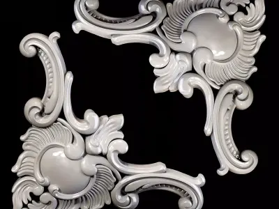 Classic carved 011 3D model