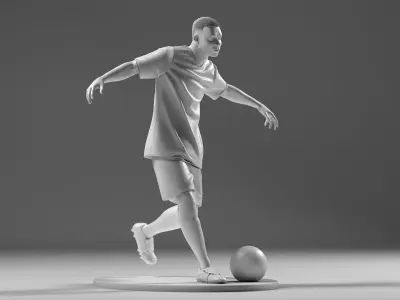 Footballer 05 FootStrike 07 Stl 3D print model