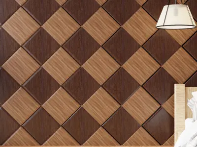 Wall wood V15 for your interior wall wood 3D model