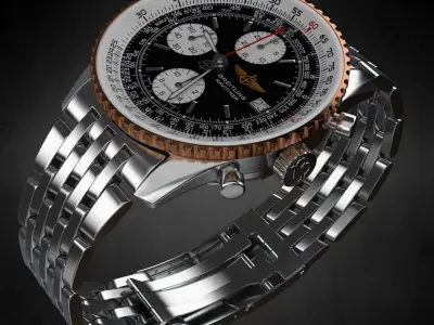 Breitling SA Metall watch 3D model