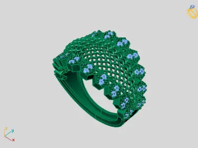 Women Ring 3DM Womens Ring 3d models 3D print model 3D print model 25