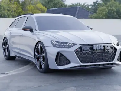 AUDI RS6 Avant Car Vehicle 3D model