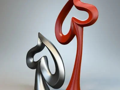 Heart Sculpture 3D model