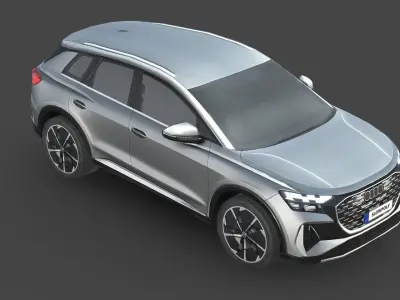 Audi Q4 e-tron Low-poly 3D model
