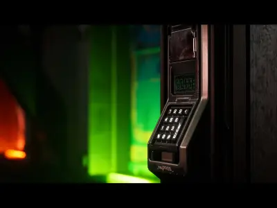Sci-Fi Animated Door Set UE Low-poly 3D model