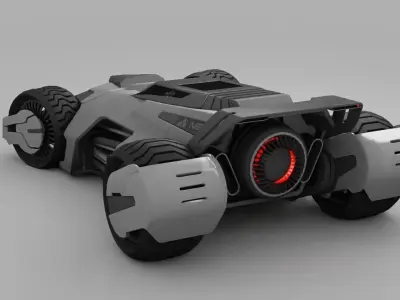 sci-fi vehicle 3D model