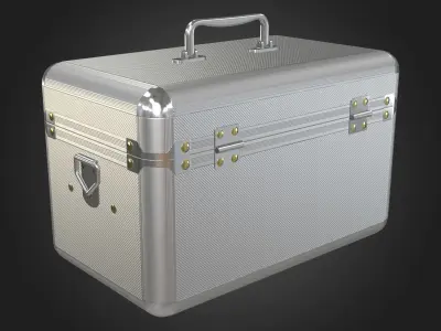 First Aid Kit Metal Box Low-poly 3D model