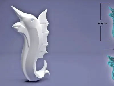 Fish Statue  3D print model