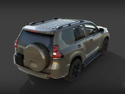 toyota landcruiser prado Low-poly 3D model