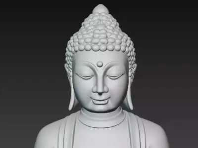 Buddha Statue 3D Model For Print 3D print model