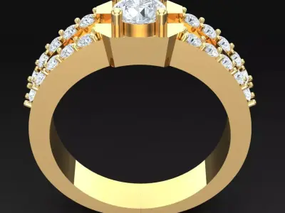 Luxury Men Rings Designs 4MR008 3D print model