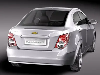 Chevrolet Aveo Sonic Sedan 2012 3D Model 3D model