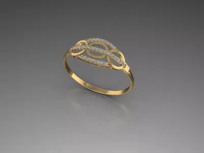 3D jewelry design - bangle 3D print model