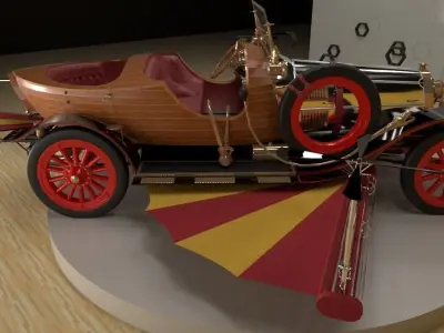 Chitty Chitty Bang Bang car 3D model