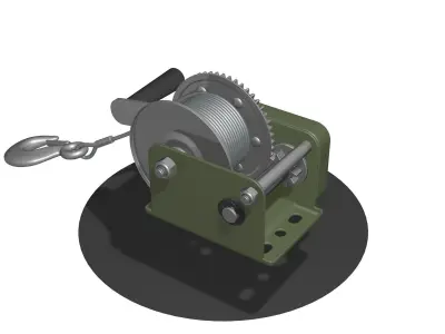 3 WINCH CAR for SUVs and ATV 3D model