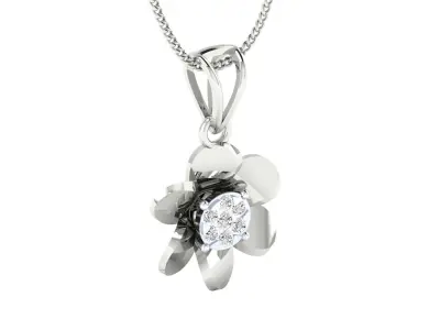 Women pendant 3D print model 9